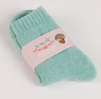 Exclusive Warm Solid Color Pull Socks — Green — Size Uniform code — Alternate View 8
