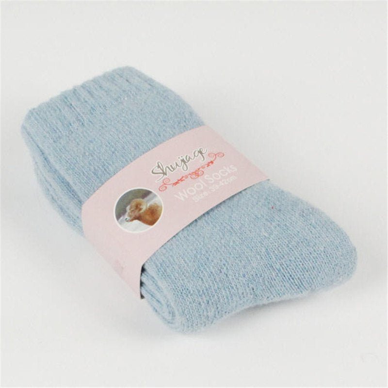 Exclusive Warm Solid Color Pull Socks — Green — Size Uniform code — Alternate View 12