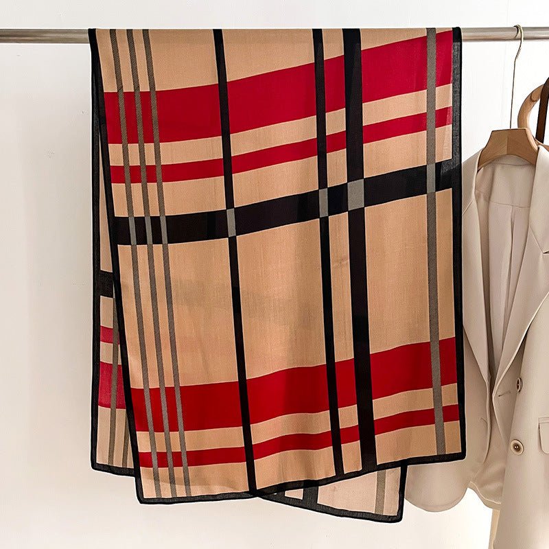 Exclusive Autumn And Winter Scarf — Beige — Size 66x178cm — Alternate View 7