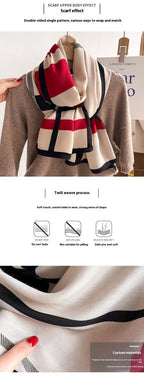 Exclusive Autumn And Winter Scarf — Beige — Size 66x178cm — Alternate View 11