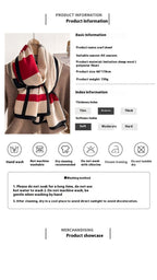 Exclusive Autumn And Winter Scarf — Beige — Size 66x178cm — Alternate View 12