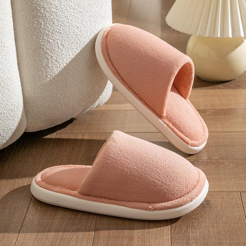 Exclusive Autumn And Winter Warm Plush House Shoes — Brown — Size 40or41 — Alternate View 13