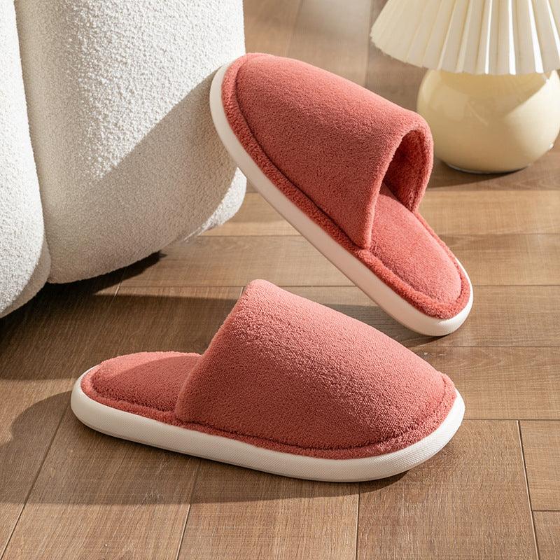 Exclusive Autumn And Winter Warm Plush House Shoes — Brown — Size 40or41 — Alternate View 14