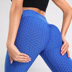 Exclusive Women's High Waist Tummy Control Leggings ? Fitness Yoga Running Pants ? Grey ? Size S ? Front View