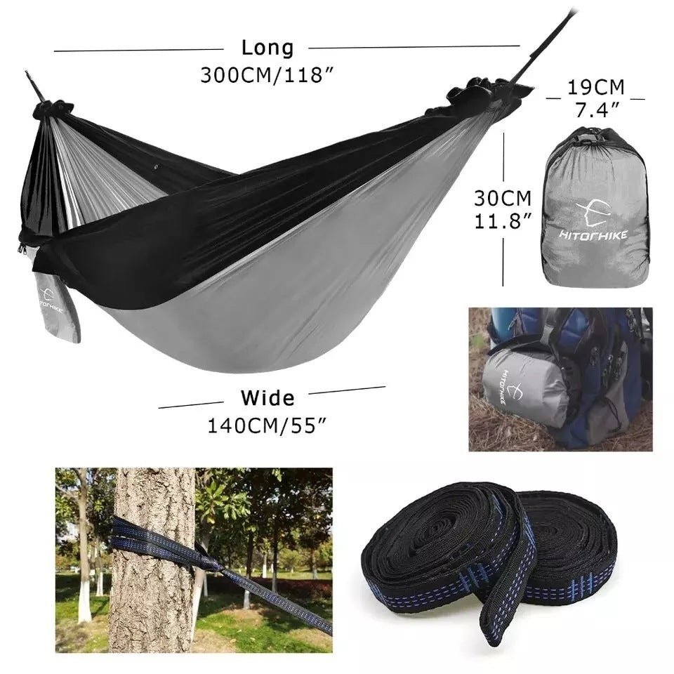 Exclusive Backpacking Hammock — Green + gray — Alternate View 7
