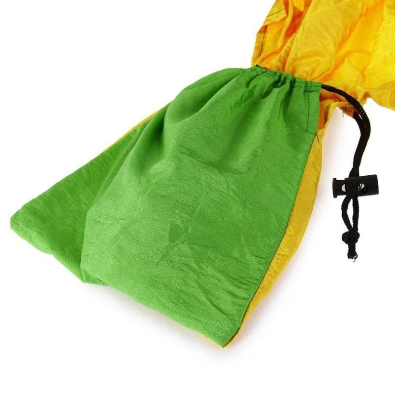 Exclusive Backpacking Hammock — Green + gray — Side View