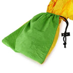 Exclusive Backpacking Hammock — Green + gray — Side View