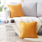 Exclusive Ball Lace Pillow | Decorative Elegance & Comfort — White — Size 40x40xm — Side View