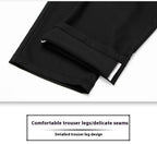 Exclusive Bamboo Fiber Thin Loose Business Formal Wear Trousers — Gray — Size 29 — Alternate View 15