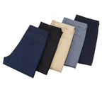Exclusive Bamboo Fiber Thin Loose Business Formal Wear Trousers — Gray — Size 29 — Detail View