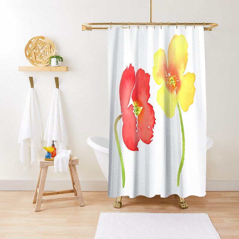 Exclusive Green Plant Print Waterproof Shower Curtain — YLYYO01 — Size 150x180CM — Alternate View 19