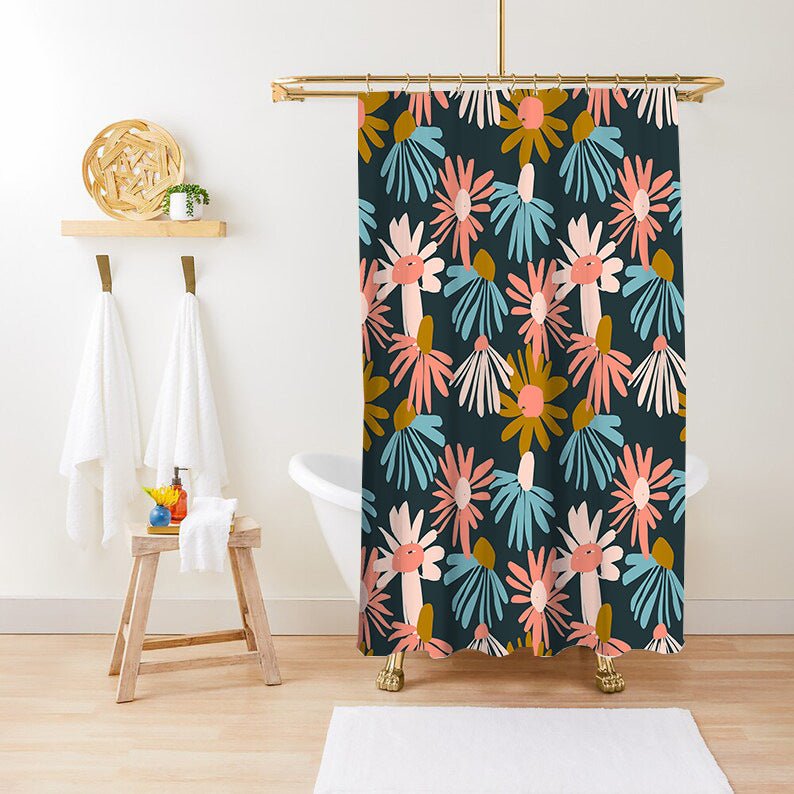 Exclusive Green Plant Print Waterproof Shower Curtain — YLYYO01 — Size 150x180CM — Alternate View 10