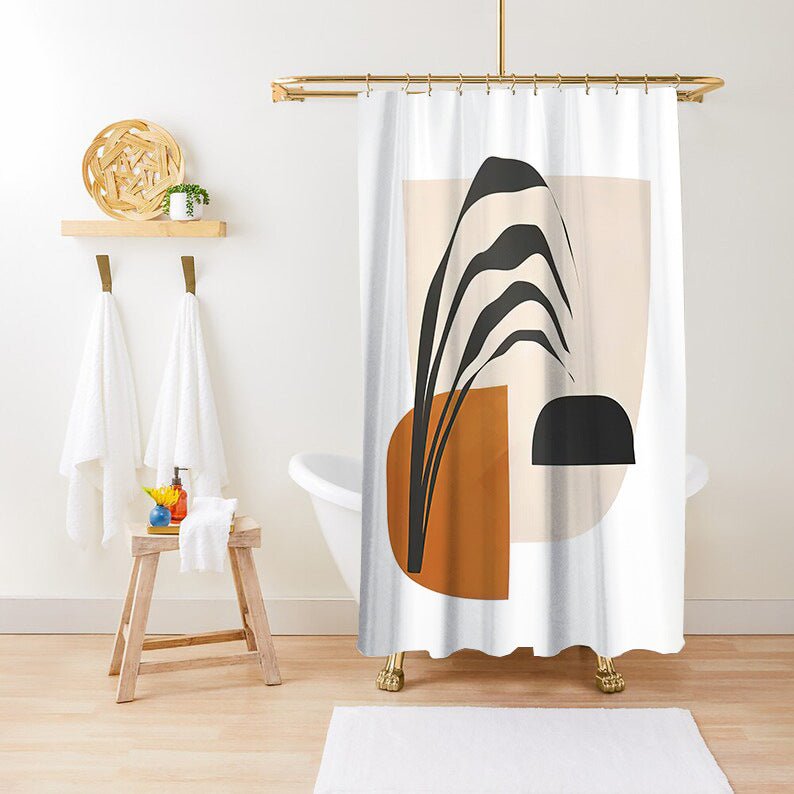 Exclusive Green Plant Print Waterproof Shower Curtain — YLYYO01 — Size 150x180CM — Alternate View 16
