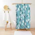 Exclusive Green Plant Print Waterproof Shower Curtain — YLYYO01 — Size 150x180CM — Alternate View 22