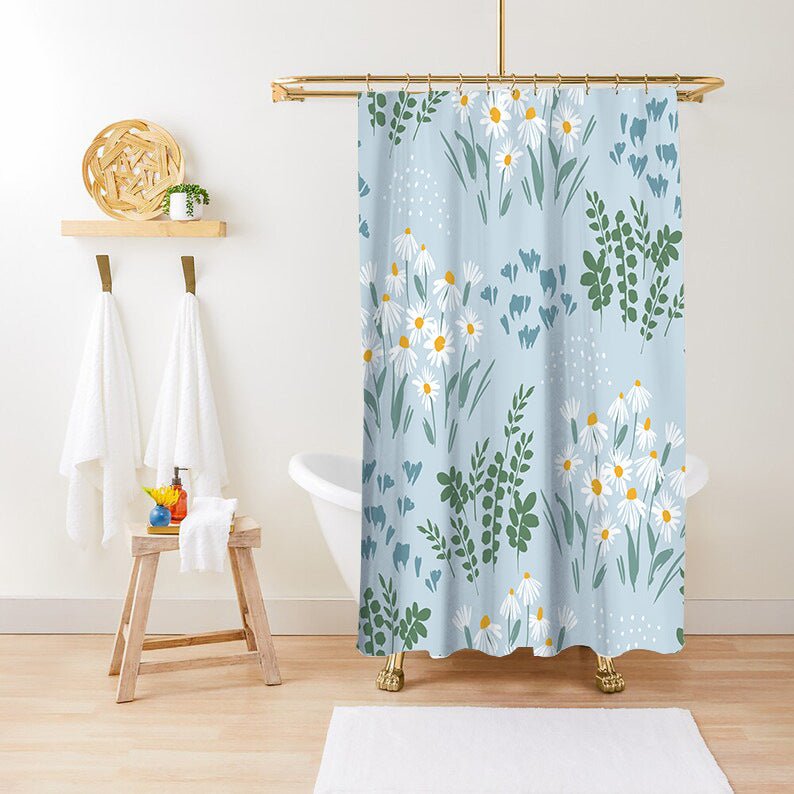 Exclusive Green Plant Print Waterproof Shower Curtain — YLYYO01 — Size 150x180CM — Alternate View 13