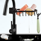 Exclusive Bathroom Shower Storage Rack — Elegant Black Shelf 1 Pack — Lifestyle View