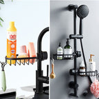 Exclusive Bathroom Shower Storage Rack — Elegant Black Shelf 1 Pack — Alternate View 7