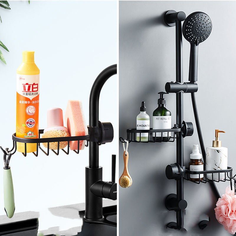 Exclusive Bathroom Shower Storage Rack — Elegant Black Shelf 1 Pack — Alternate View 7