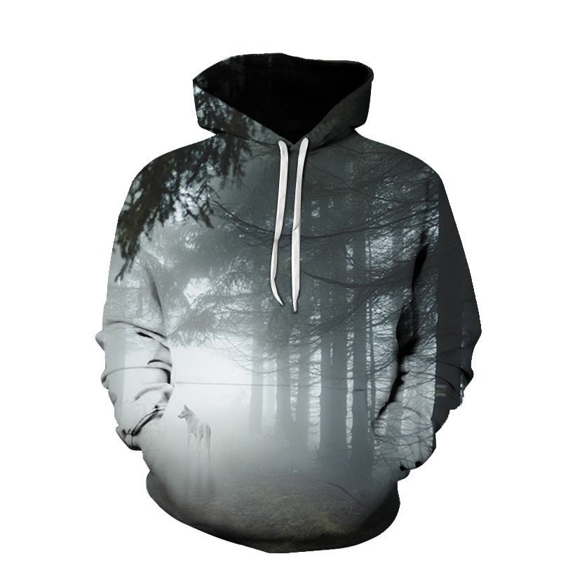 Exclusive Men And Women Casual Hoodies — 01 — Size 100 — Back View