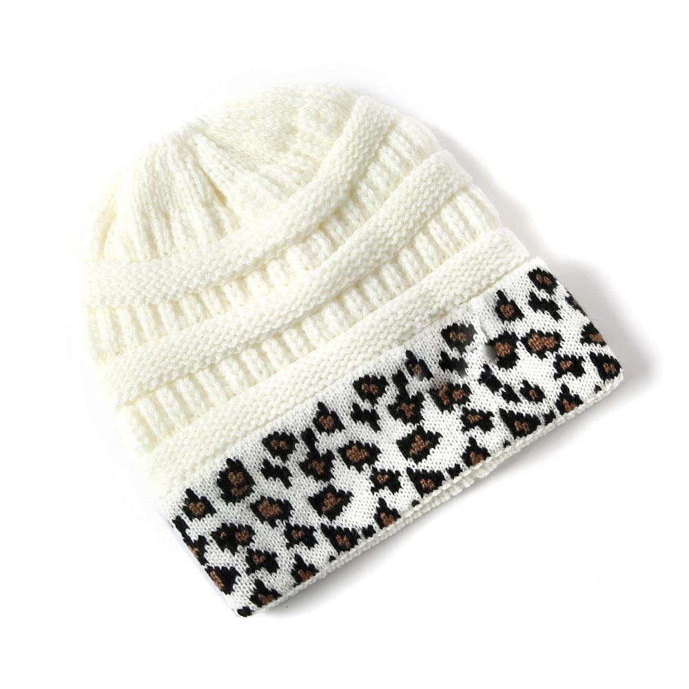 Exclusive Women's Leopard Print Knit Beanie — Beige — Size One Size — Alternate View 16