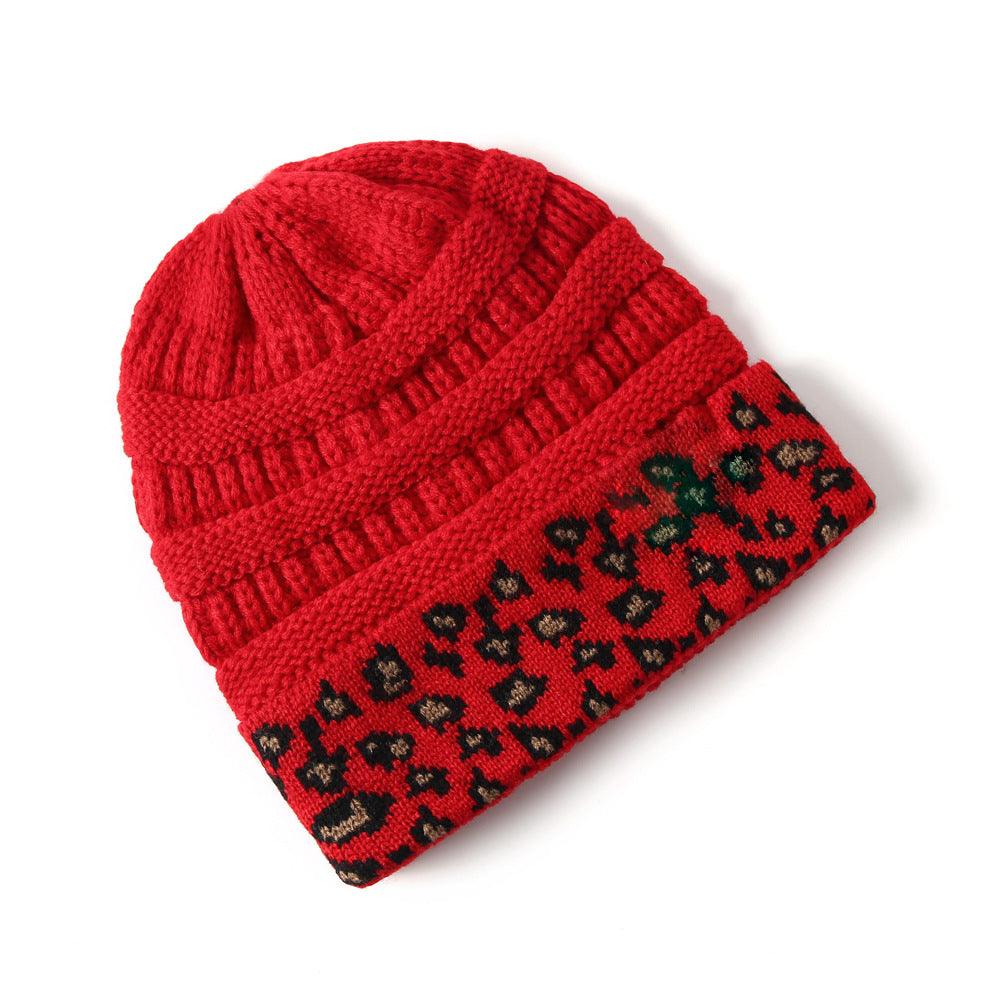 Exclusive Women's Leopard Print Knit Beanie — Beige — Size One Size — Alternate View 9