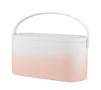 Exclusive Beauty Mirror with Lamp | Lighted Vanity 3 Color Dimmable — Pink Gradient USB charging — Size Three color light plus dimming — Detail View