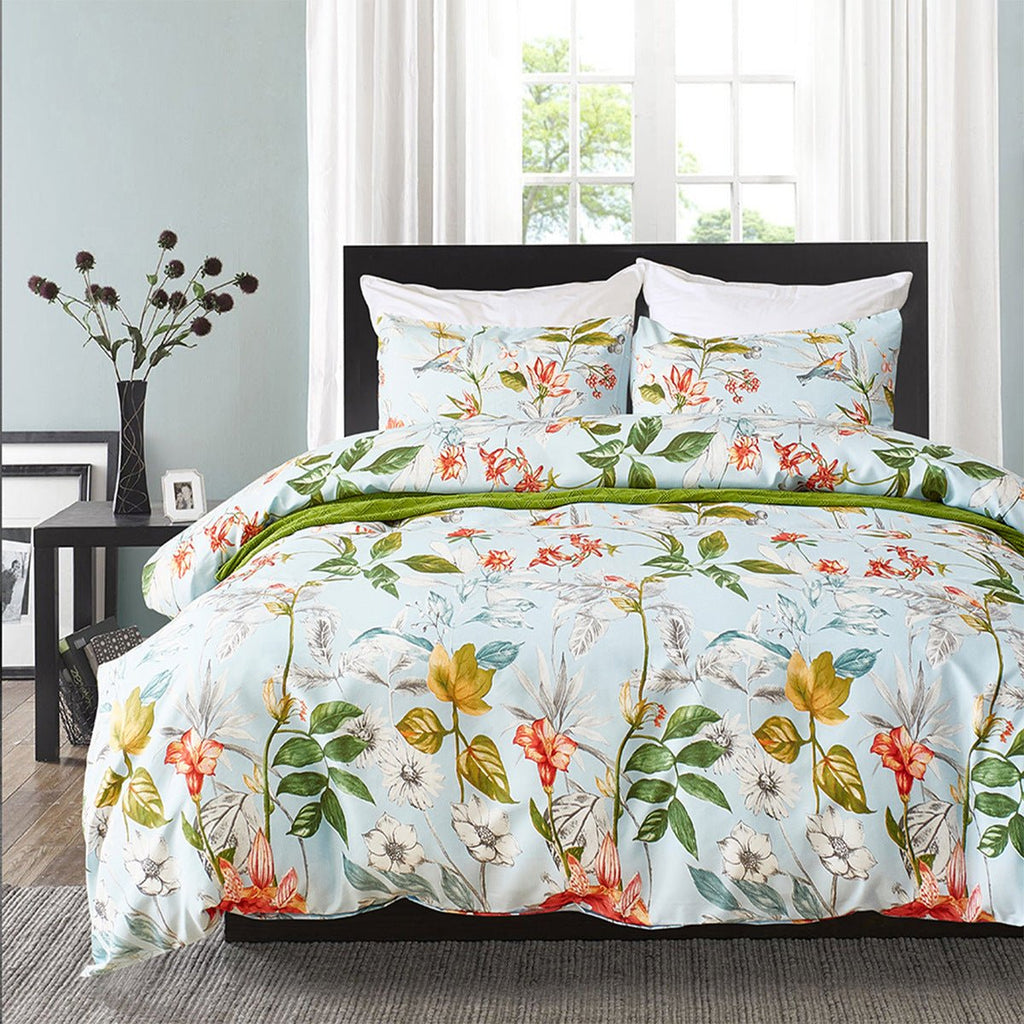 Exclusive Bedding US Size Cross-border Three-piece Set — 7988 — Size Pillowcase And Quilt Cover — Front View