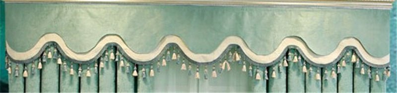 Exclusive Bedroom Full Blackout Curtains Green New — Green cloth — Size 1M — Side View