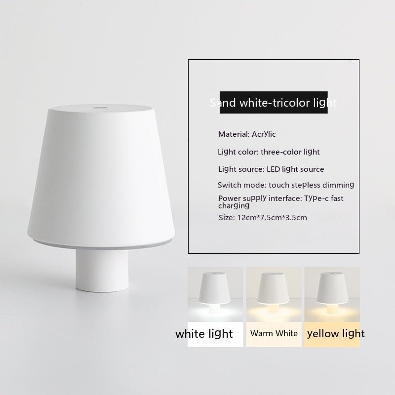 Exclusive Advanced Dimmable Table Lamp with Touch Control — Sand Black Plastic — Alternate View 7