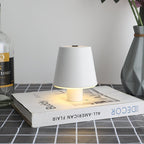 Exclusive Advanced Dimmable Table Lamp with Touch Control — Sand Black Plastic — Top View