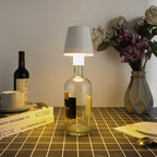 Exclusive Advanced Dimmable Table Lamp with Touch Control — Sand Black Plastic — Front View