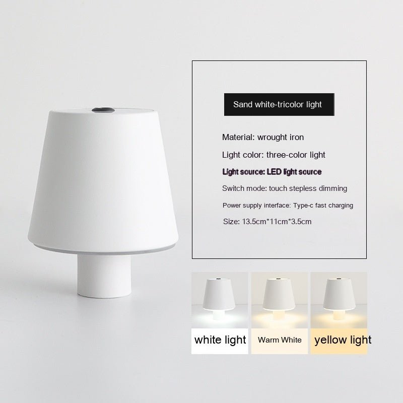Exclusive Advanced Dimmable Table Lamp with Touch Control — Sand Black Plastic — Alternate View 9