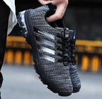 Exclusive Couple Running Shoes | Breathable Mesh — Black ash 8877 — Size 36 — Alternate View 11