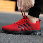Exclusive Couple Running Shoes | Breathable Mesh — Black ash 8877 — Size 36 — Front View