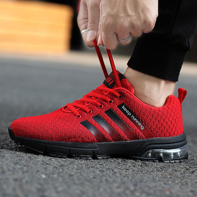 Exclusive Couple Running Shoes | Breathable Mesh — Black ash 8877 — Size 36 — Front View