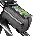 Exclusive Bicycle Front Beam Storage Bag — Grey — Size One size — Front View