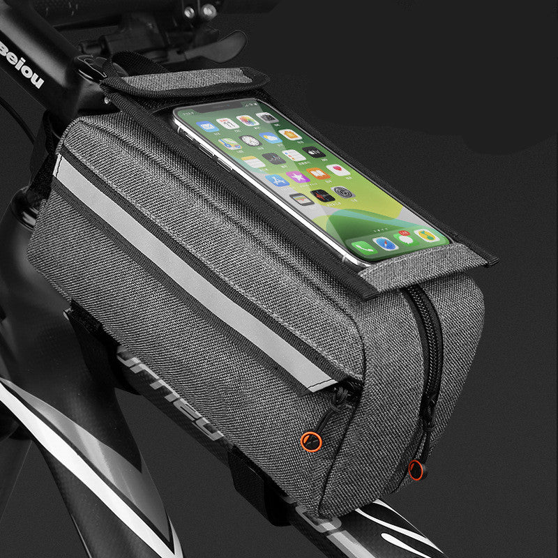 Exclusive Bicycle Front Beam Storage Bag — Grey — Size One size — Lifestyle View