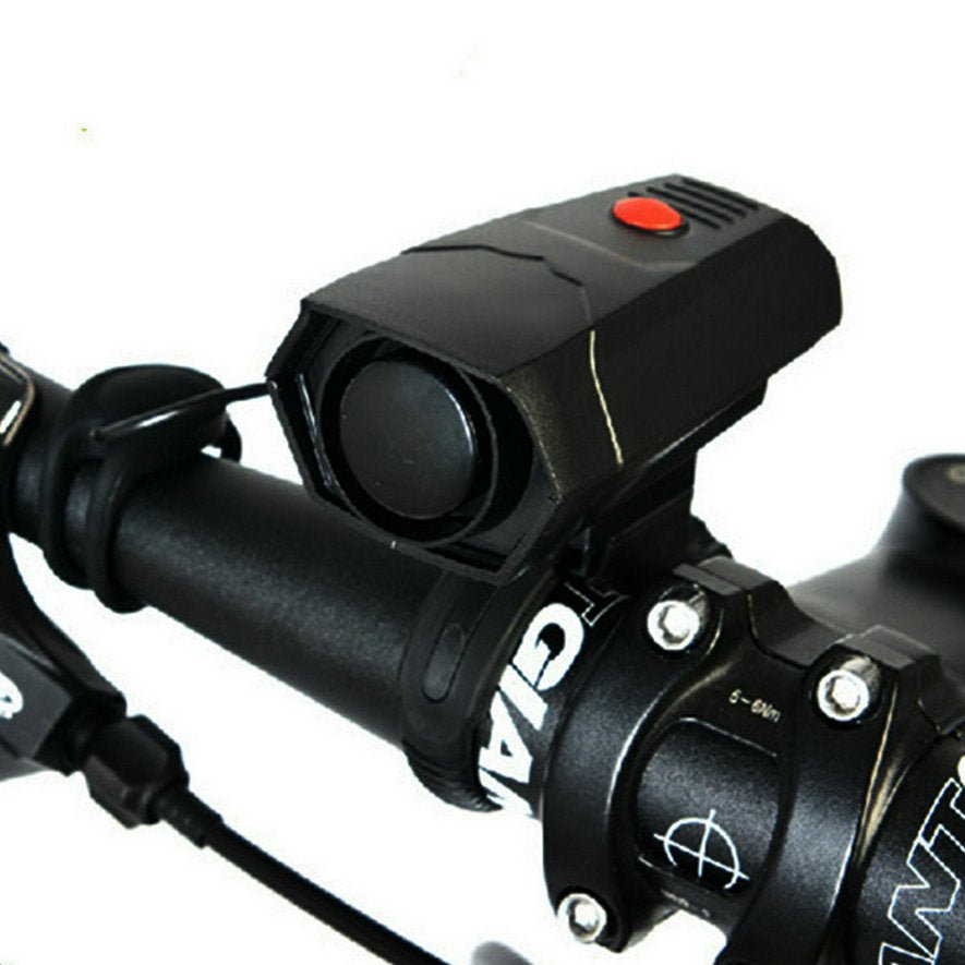 Exclusive Bicycle electronic horn — Black — Front View