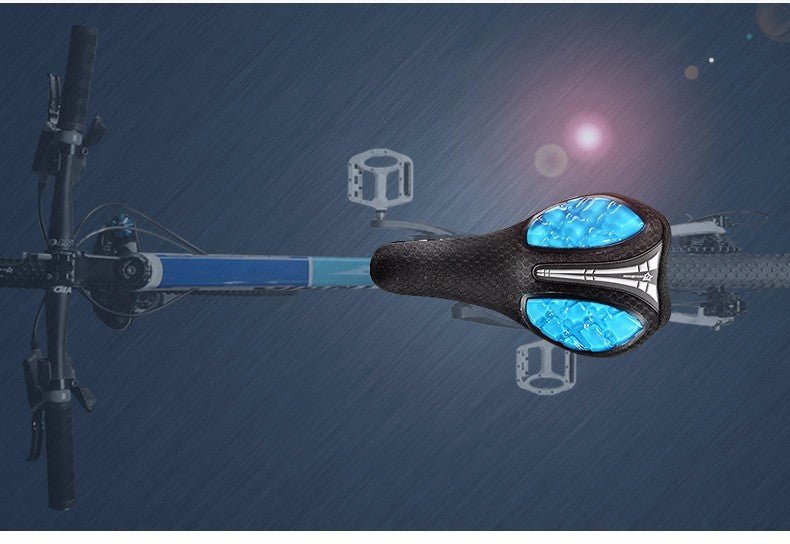 Exclusive Bicycle Gel Saddle Cover — Red — Size Lycra — Back View
