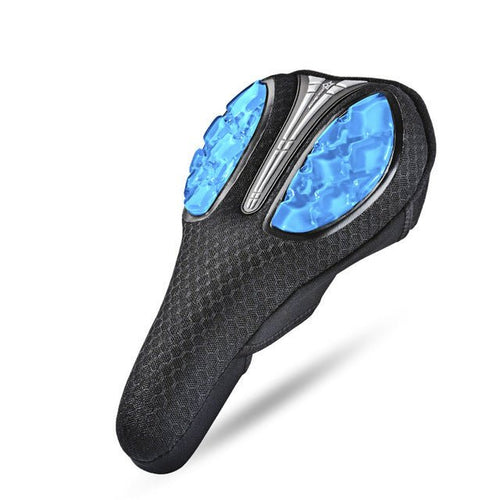 Exclusive Bicycle Gel Saddle Cover — Red — Size Lycra — Front View