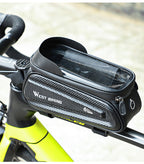 Exclusive Bicycle Mobile Phone Touch Screen Upper Saddle Bag — Black 7.2 Inch — Size Average Size — Alternate View 8