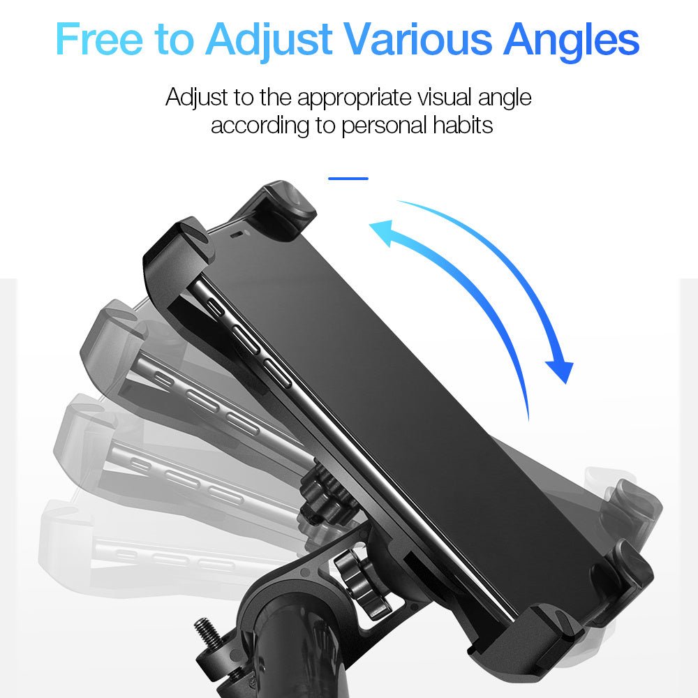 Exclusive Bicycle navigation mobile phone bracket — Black — Lifestyle View