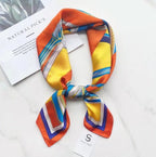 Exclusive Black And White Floral Scarf — Color Matching Black Coffee — Lifestyle View