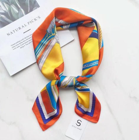 Exclusive Black And White Floral Scarf — Color Matching Black Coffee — Lifestyle View