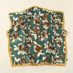 Exclusive Black And White Floral Scarf — Color Matching Black Coffee — Alternate View 11
