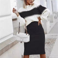 Exclusive Pullover Sweater Set — Black — Size S — Front View