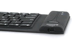 Exclusive Foldable Silicone Keyboard | Bluetooth & Waterproof — Black — Back View