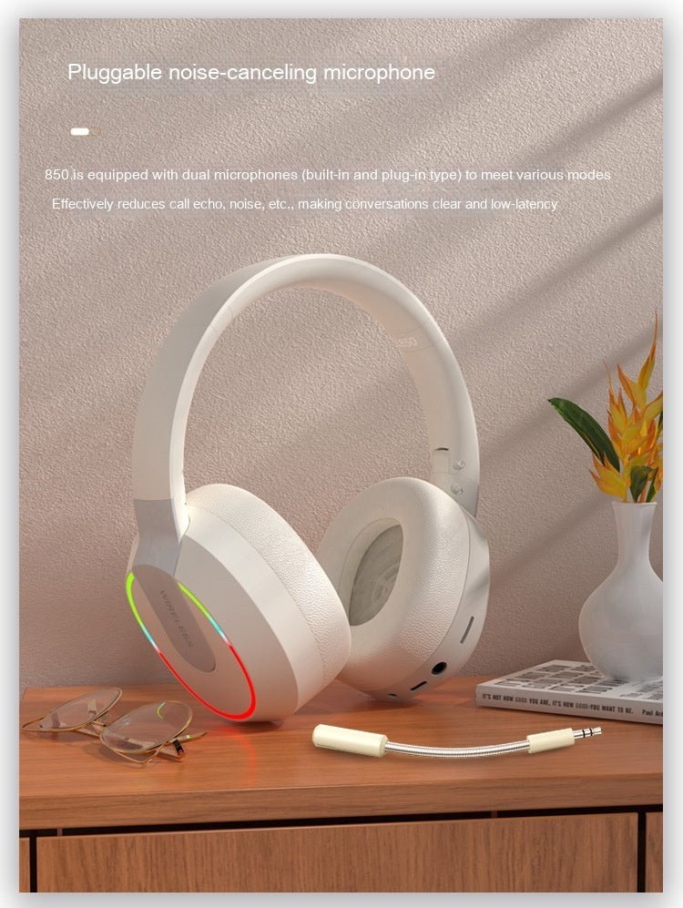 Exclusive Extra Bass Bluetooth Headset | Wireless Deep Bass Headphones — Beige — Alternate View 11