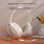 Exclusive Extra Bass Bluetooth Headset | Wireless Deep Bass Headphones — Beige — Side View