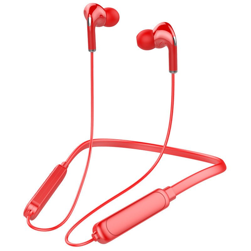 Exclusive Bluetooth Headset Halter Sports Running — BT71 Black — Size USB — Top View